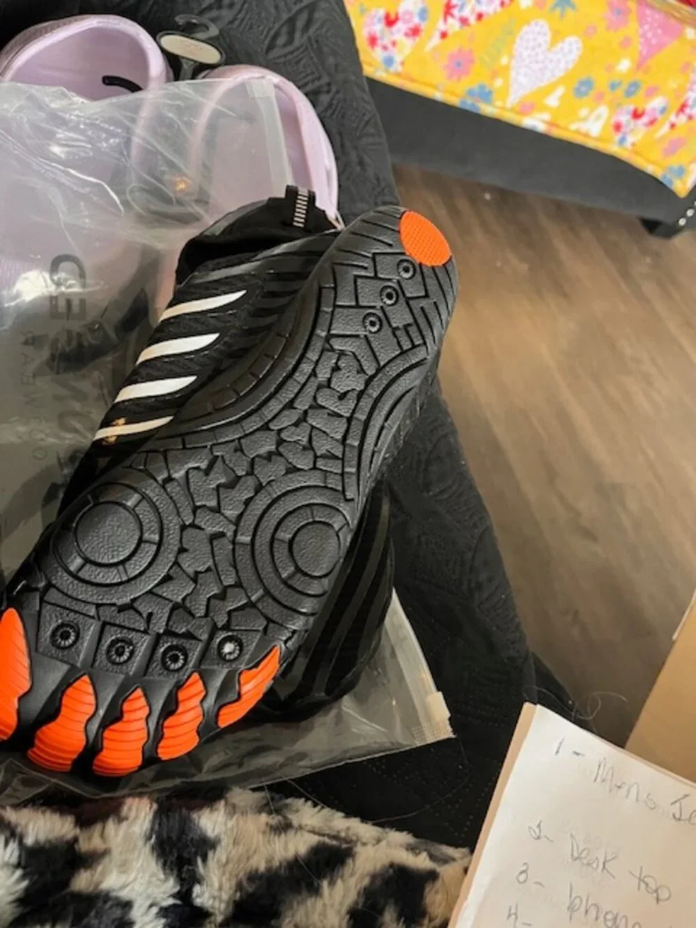 GROUNDED FOOTWEAR  UNISEX BLACK  M 9.5  W 11 - Picture 6 of 7